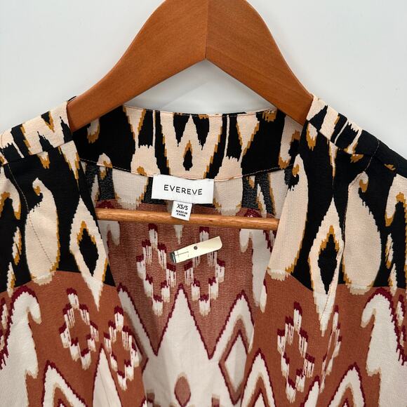 EVEREVE NWT Mila Maxi Wrap Long Kimono Cover Up // XS / S - Picture 7 of 13